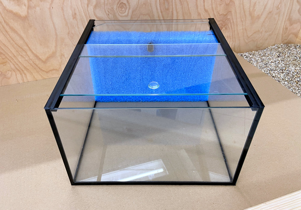 Kallax Aquarium 20 cm (schwarz) mit Rückwandfilter
