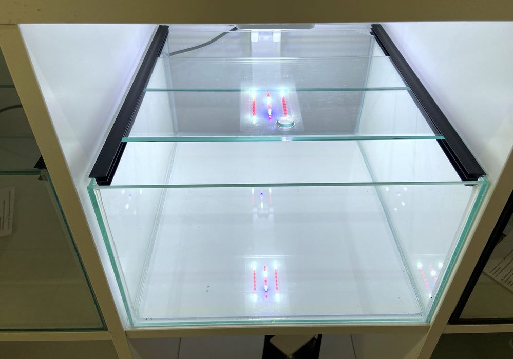 Kallax Aquarium 20 cm (transparent) mit Schiebeabdeckung