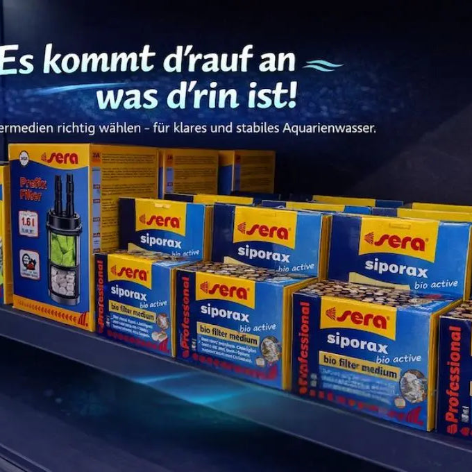 Filtermedien aufgestellt in einer Reihe