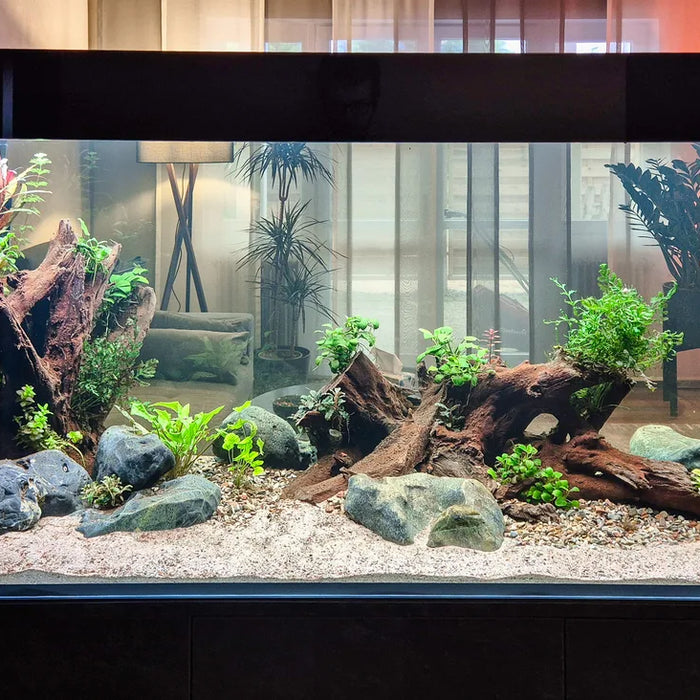 Customshop: Raumteiler Aquarium in Schieferoptik