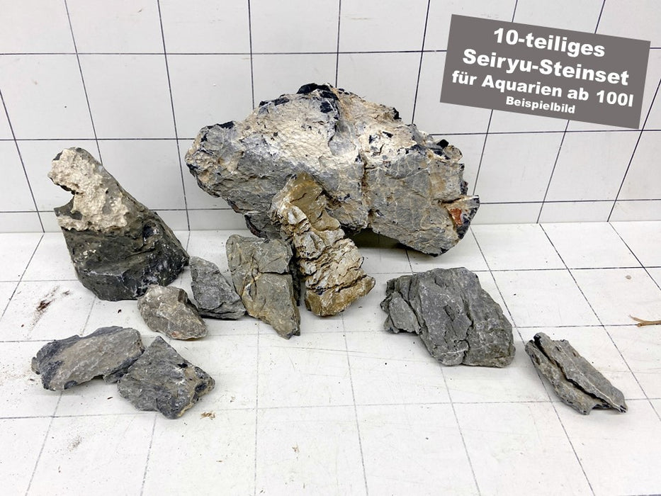 NEU -Seiryu Rock Steine-Set für 100l Aquarium