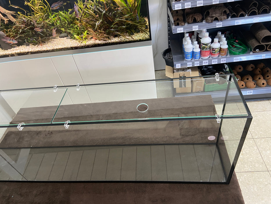 AQUARIUM 120x20x40cm -S- (96l) "premium line" mit Glasabdeckung