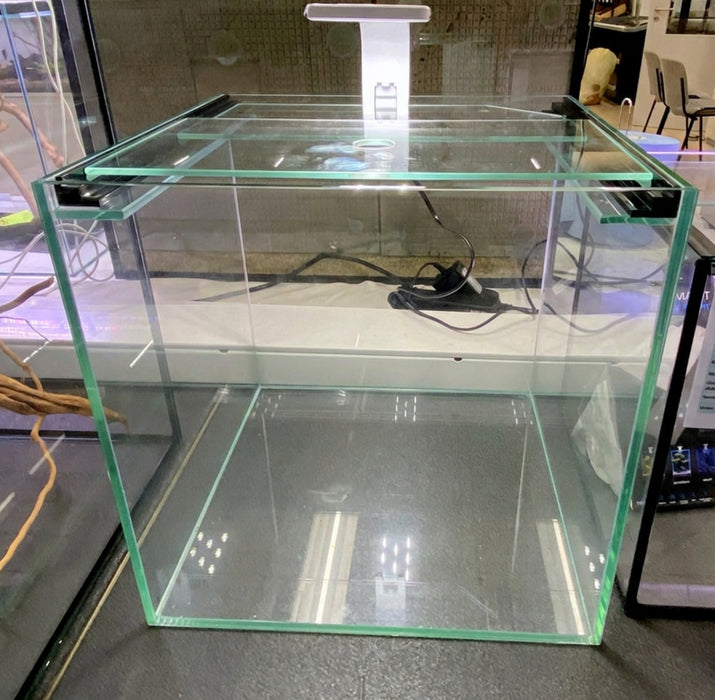 AQUARIUM WÜRFEL 30x30x30cm -T- (27l) "premium line" mit Schiebeabdeckung