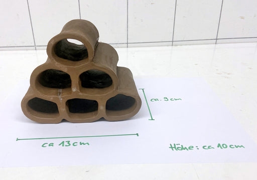 6er Röhrenpyramide - groß (aus Ton)