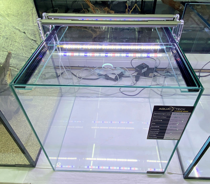 AQUARIUM 45x45x45cm (91l) "premium line" mit Schiebeabdeckung