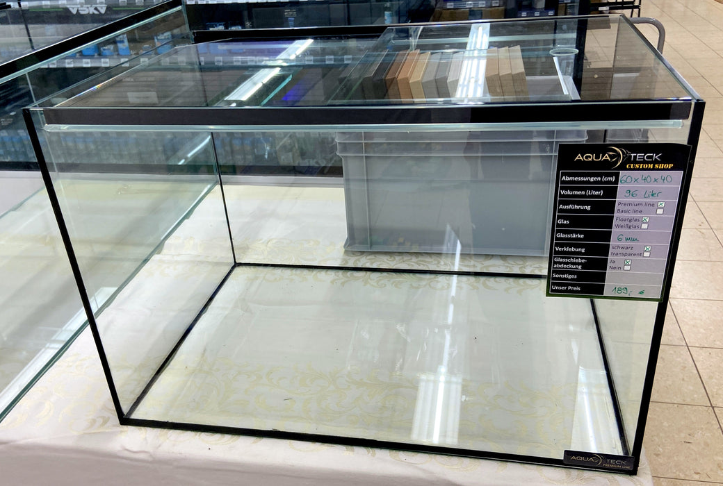 AQUARIUM 60x40x40cm (96l) "premium line" mit Schiebeabdeckung