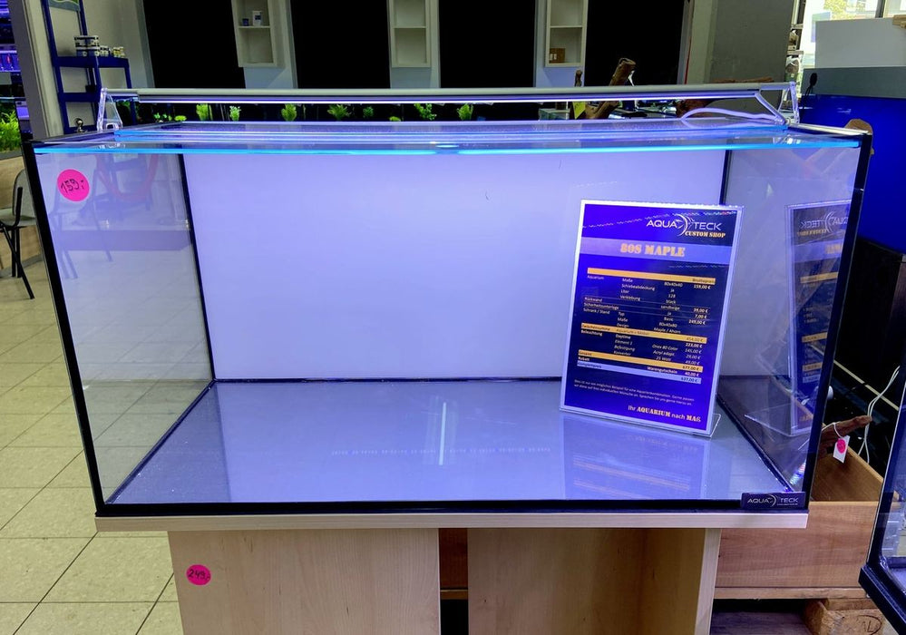 "80s Maple" - Aquarienkombination 80x40x40 128 Liter aqua-teck