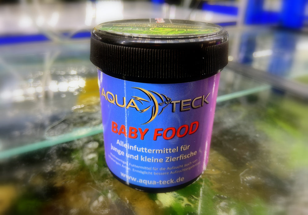 AQUA TECK BABY FOOD (Gr. 1: 0,1-0,3 mm) - Alleinfutter ideal für die Aufzucht