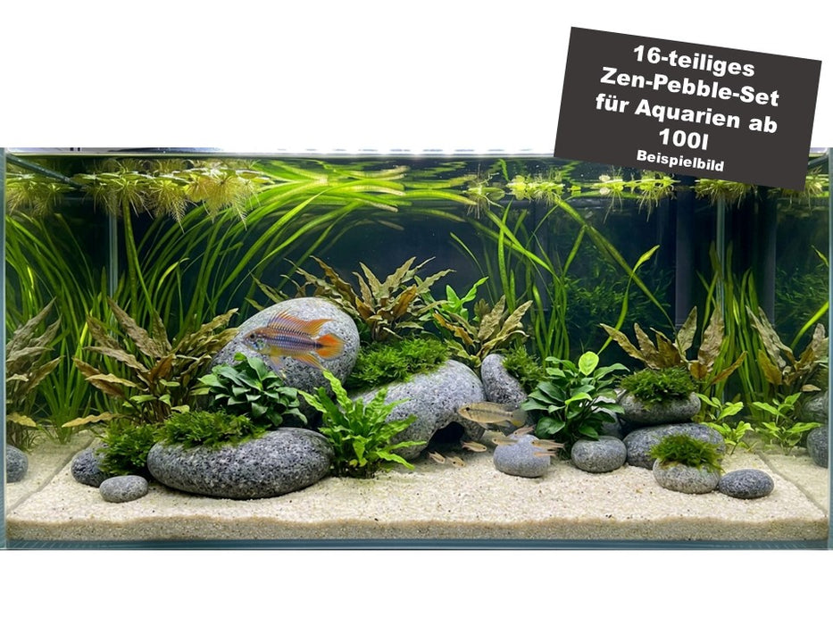 Zen-Pebble Steine-Set für 100l Aquarium