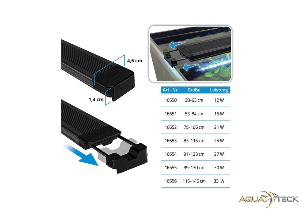 Fluval AquaSky LED 3.0 12W, 38-62,8cm