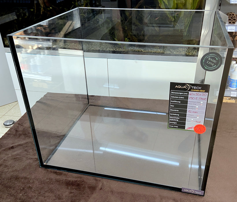 SONDERPREIS - AQUARIUM "basic line" 60x50x50cm-S (150l) 12mm-Weißglas; Poolbecken