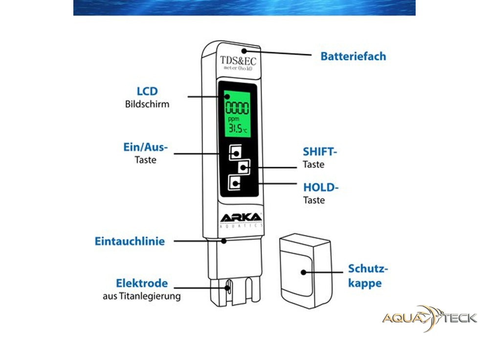 ARKA myAQUA® TDS/EC-Messgerät